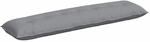 vidaXL R&uuml;ckenkissen Hellgrau 200 x 19 x 50 cm Stoff 42014959