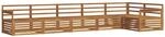 vidaXL Outdoor-Sofagarnitur 6-Tlg Natur Massivholz Akazie 3373524