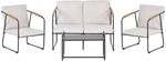 Beliani Lounge Set VEZZANA Hellbeige