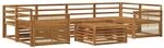 vidaXL Outdoor-Sofagarnitur 7 Stk Natur Massivholz Akazie 3383087
