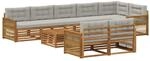 vidaXL Outdoor-Sofagarnitur mit Kissen 9 Stk 3383539