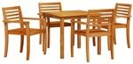 vidaXL 5-tlg Garten-Essgruppe Massivholz Akazie 3375670