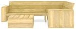 vidaXL 2-tlg Garten-Lounge-Set Kiefernholz Impr&auml;gniert Modell 1