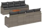 vidaXL Garten-Sofa-Set 9-Tlg Grau 3356095