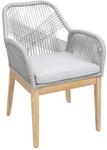MCW Gartenstuhl H56b Hellgrau Kissen Hellgrau
