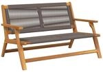 vidaXL Gartenm&ouml;bel Grau 122 x 78 x 73 cm Massivholz Akazie 367824