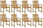 vidaXL Gartenst&uuml;hle 8 Stk Massivholz Akazie 3078150