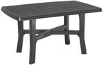Progarden Gartentisch Rodano Rechteckig Kunststoff Anthrazit 88 cm x 138 cm