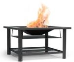 Blumfeldt Merano Avanzato 3-in-1-Feuerschale mit Grillfunktion als Tisch Nutzbar 87 x