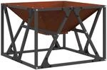 vidaXL Feuerstelle Braun 50 x 50 x 35 cm Wetterfeststahl 858993