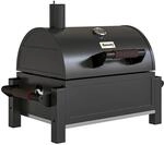 Outsunny Holzhohlgrill Verzinkter Stahl Schwarz 67L x 53B x 55H cm