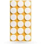 SOTECH Filzgleiter &Oslash;25 x 3 mm Selbstklebend Wei&szlig;