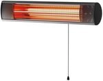 Heizstrahler Infrae 1500 W Schwarz mit Zugschnur