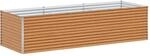 vidaXL Hochbeet Hellbraun 290 x 100 x 68 cm Verzinkter Stahl 42017368