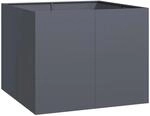 vidaXL Pflanzgef&auml;&szlig; Anthrazit 100x100x80 cm Stahl 860824