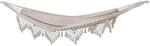 Svita Luxush&auml;ngematte Mit Schmucksaum Boho Macram&eacute; Baumwolle Beige