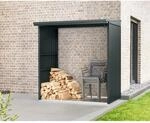 H&ouml;rmann Kaminholzregal Trend-V Typ 2 aus Metall RAL7016 Anthrazitgrau