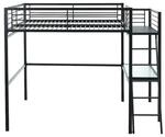 Vente-unique Hochbett Casual Anthrazitgrau 254 cm