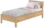 Erst-Holz Einzelbett Metallfrei 90 x 200 Massives Buchenholz Modell 93 Rollrost...