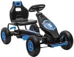 HOMCOM Gokart Kinderfahrzeug mit Verstellbarem Sitz