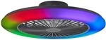 Brilliant LED-Deckenleuchte Salerno mit Ventilator Schwarz &Oslash; 57,7 cm