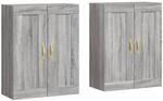 vidaXL Wandschr&auml;nke 2 Stk Grau Sonoma Holzwerkstoff 3198055