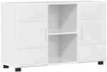 vidaXL Sideboard mit Regal FLORIN Hochglanz Wei&szlig; 88,5 x 30,5 x 55,5 cm 880295