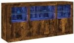vidaXL Sideboard mit LED-Leuchten R&auml;uchereiche 142,5x37x67 cm 3209069