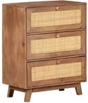 vidaXL Sideboard 61x35x76 cm Massivholz Mango 323595