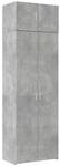 vidaXL Hochschrank Betongrau 70x42,5x225 cm Holzwerkstoff 3281332