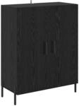 vidaXL Sideboard Schwarz Eichen-Optik 69,5 x 34 x 90 cm Holzwerkstoff 881476