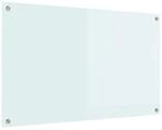 vidaXL K&uuml;chenr&uuml;ckwand Wei&szlig; 100 x 60 cm Geh&auml;rtetes Glas 42018019
