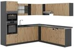 Vicco R-Line Eckk&uuml;che Artisan Eiche/Anthrazit 237 x 247 cm AP Anthrazit ohne