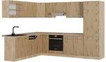 Vicco R-Line Eckk&uuml;che Artisan-Eiche/Goldkraft Eiche 227 x 287 cm ohne...
