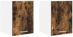 vidaXL H&auml;ngeschrank mit T&uuml;r 2 Stk Altes Holz und Wei&szlig; 30 x 31 x 40 cm 884127