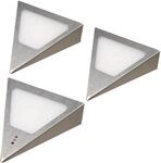 kalb Dreieck LED Unterbauleuchten Mit Sensor Dimmbar Warmwei&szlig; Edelstahl...