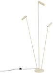 QAZQA Moderne Stehleuchte Beige 3-Lichter GU10 35mm Thomas