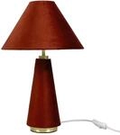 Relaxdays Tischlampe Samt mit Kippschalter 47 cm x 30 cm 0,9 kg