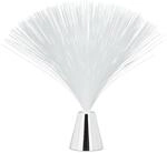 Relaxdays Glasfaserlampe Kunststoff Bunt Farbwechsel 33 cm x 33 cm x 33 cm 70 g
