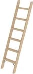 PROREGAL Stufen-Anlegeleiter Holz Ohne Traverse 6 Stufen