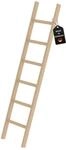 PROREGAL Sprossen-Anlegeleiter Holz Ohne Traverse 6 Sprossen