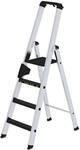 PROREGAL Stufen-Stehleiter 250 kg Einseitig Begehbar mit Clip-Step R13 4 Stufen