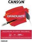 CANSON Graduate &Ouml;l- & Acrylmalpapier,eicht aufgeraute Oberfl&auml;che A4 Naturwei&szlig;
