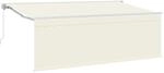 vidaXL Einziehbare Markise Creme 400 x 200 cm Polyester und Aluminium 3329781