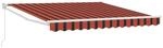 vidaXL Einziehbare Markise Orange und Braun 300 x 250 cm 3329945