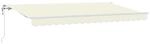 vidaXL Einziehbare Markise Creme 400 x 200 cm Stoff 3329773