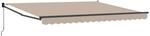 vidaXL Einziehbare Markise Beige 400 x 300 cm Polyester und Aluminium 3330617