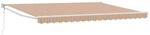 vidaXL Einziehbare Markise Mehrfarbig 450 x 300 cm 3330936