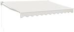 vidaXL Markise Einziehbar Creme 3,5x2,5 m Stoff und Aluminium 3154427