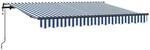 vidaXL Einziehbare Markise Blau 250 x 200 cm Stoff 3329354